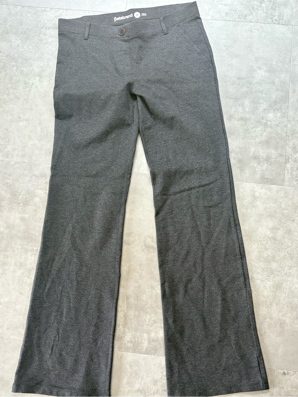 Betabrand Charcoal Gray Kids Casual Pants